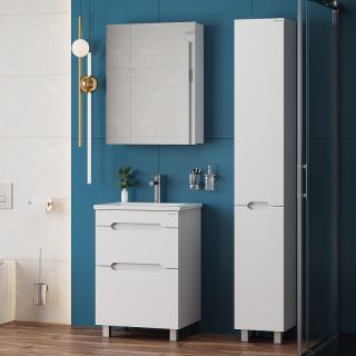 Тумба под раковину напольная Onika Айленд 105039 50 см белый